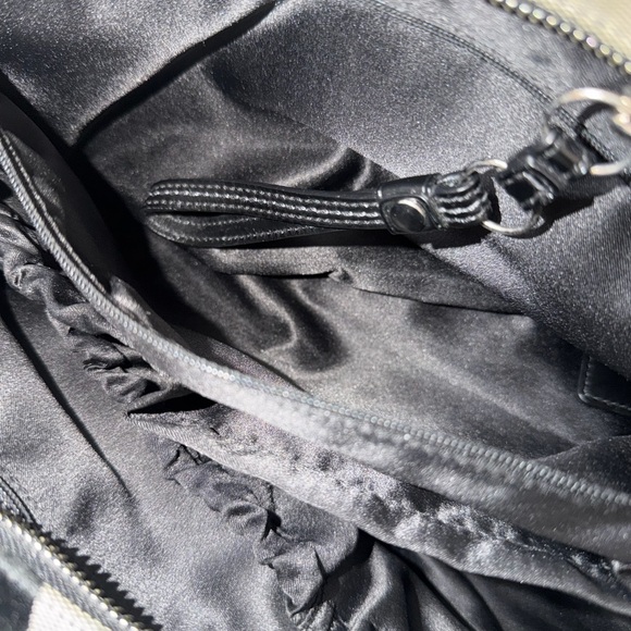 Vintage Coach Black and Gray Signature Tote Bag#12436 with dust bag - Picture 12 of 13